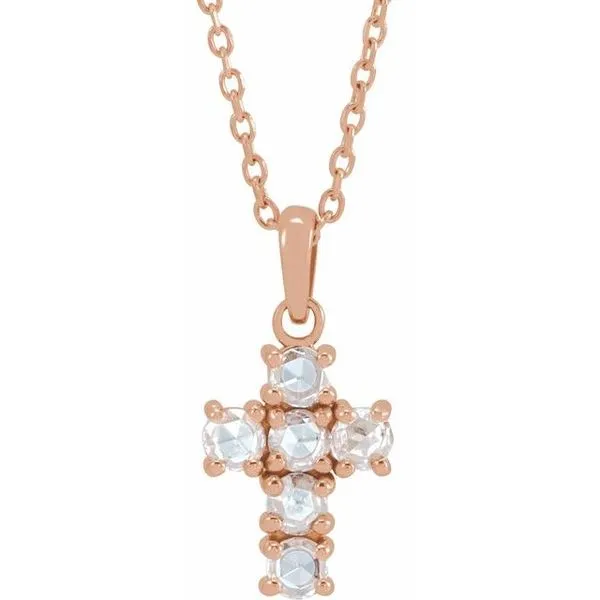 Rose-Cut Cross Necklace Jewelry Design Studio Jensen Beach, FL