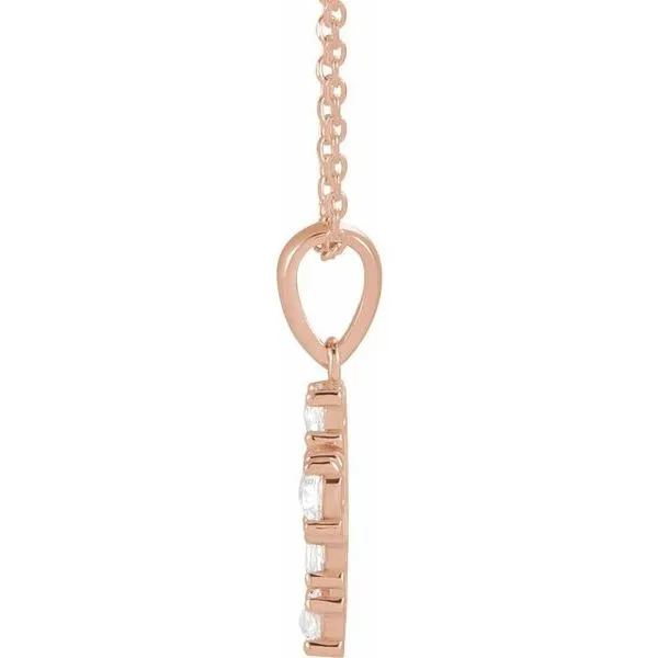 Rose-Cut Cross Necklace Image 2 Hopman Jewelers Elkhart, IN