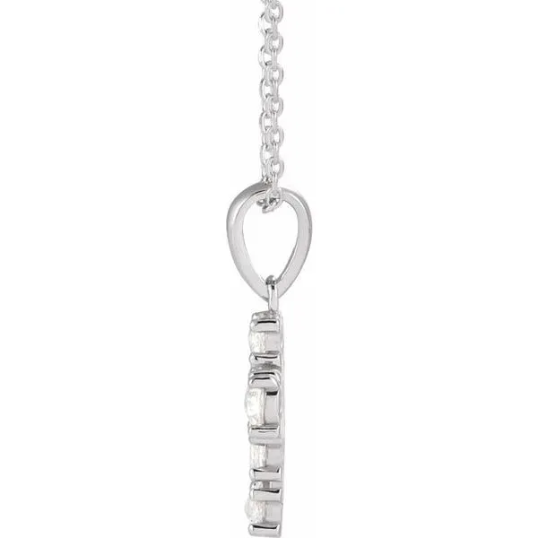 Rose-Cut Cross Necklace Image 2 Hopman Jewelers Elkhart, IN