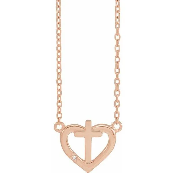 Heart & Cross Necklace Hopman Jewelers Elkhart, IN