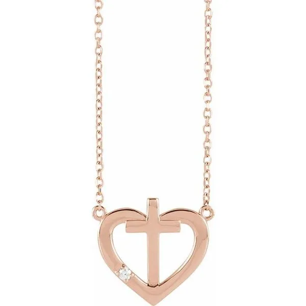 Heart & Cross Necklace Hopman Jewelers Elkhart, IN