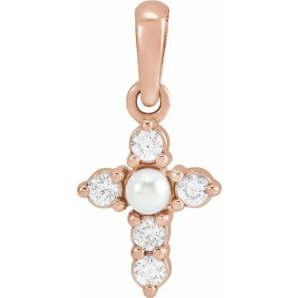 Pearl Cross Pendant Hopman Jewelers Elkhart, IN