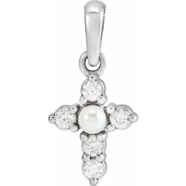Pearl Cross Pendant Moseley Diamond Showcase Inc Lexington, SC