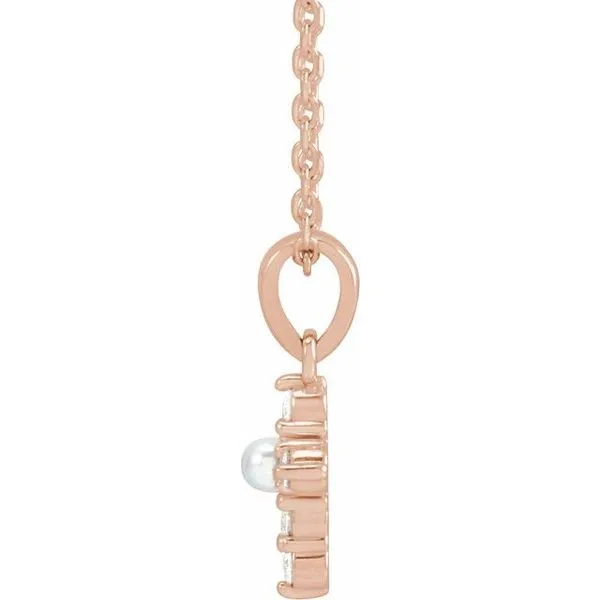 Pearl Cross Necklace Image 2 G.G. Gems, Inc. Scottsdale, AZ