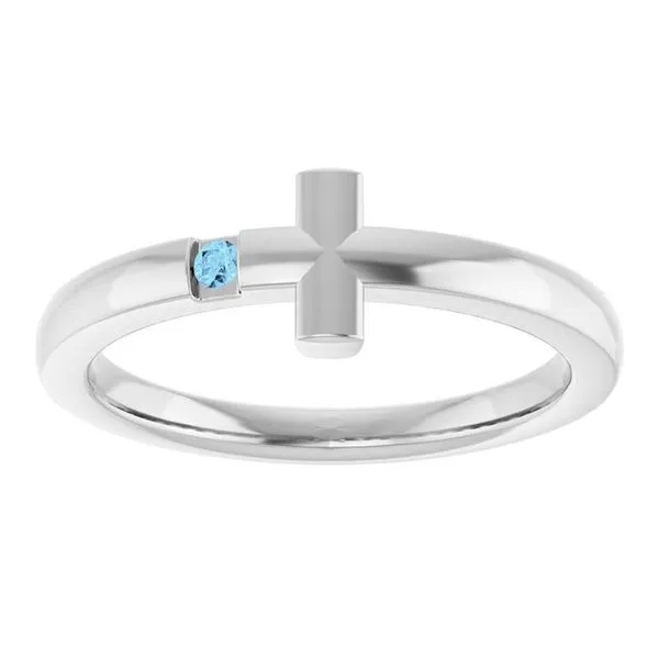 Youth Sideways Cross Ring Image 3 Hopman Jewelers Elkhart, IN
