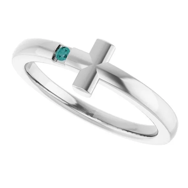 Youth Sideways Cross Ring Image 4 Hopman Jewelers Elkhart, IN