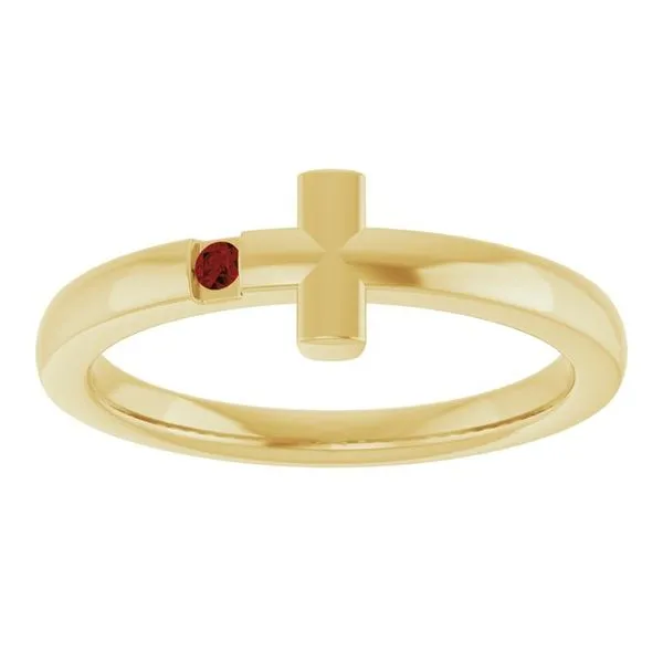 Youth Sideways Cross Ring Image 3 Hopman Jewelers Elkhart, IN