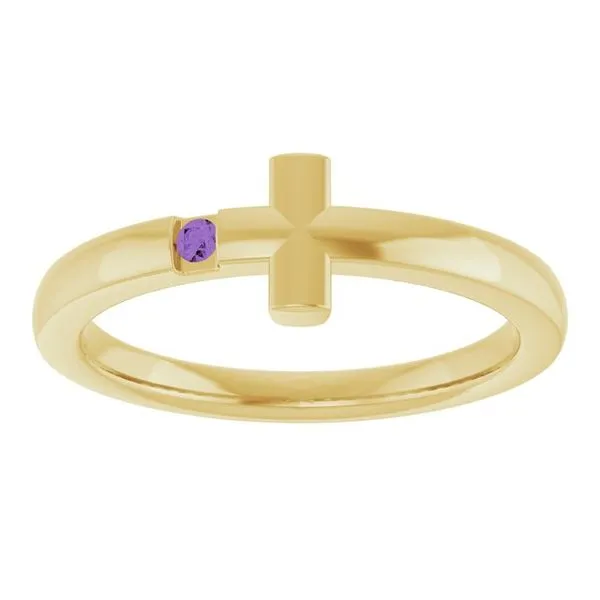 Youth Sideways Cross Ring Image 3 Jewelry Design Studio Jensen Beach, FL