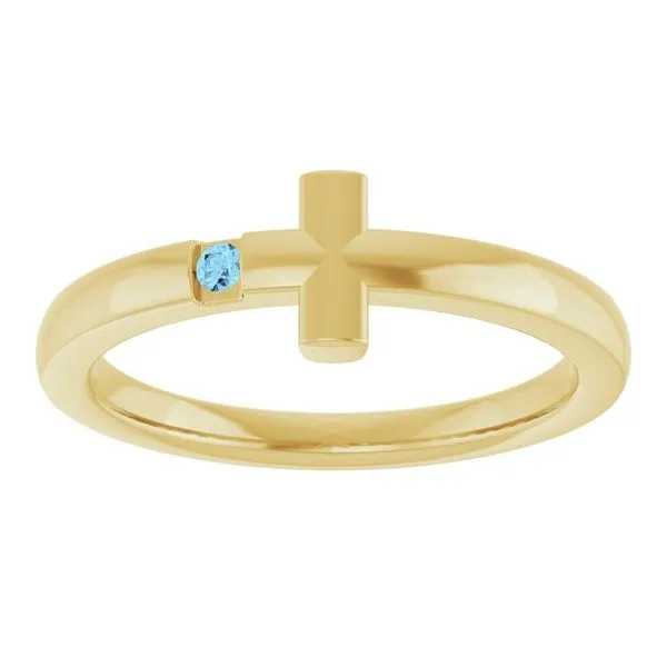 Youth Sideways Cross Ring Image 3 Hopman Jewelers Elkhart, IN