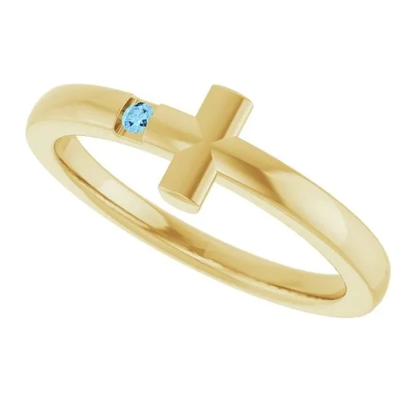 Youth Sideways Cross Ring Image 4 Hopman Jewelers Elkhart, IN