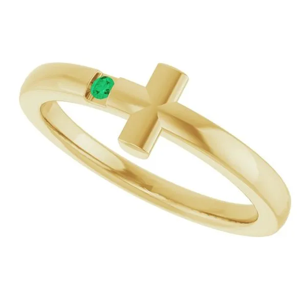 Youth Sideways Cross Ring Image 5 Jewelry Design Studio Jensen Beach, FL