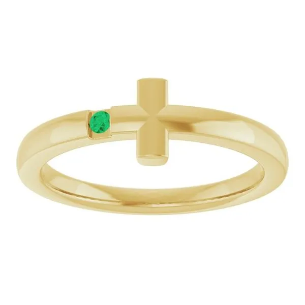 Youth Sideways Cross Ring Image 3 Hopman Jewelers Elkhart, IN