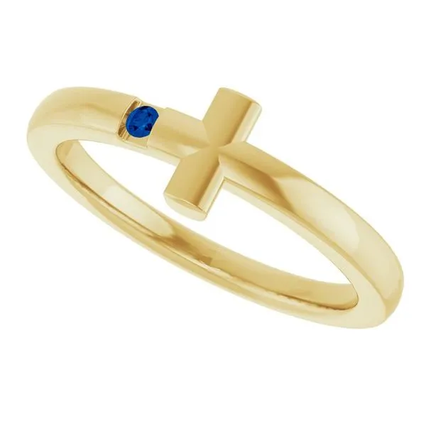 Youth Sideways Cross Ring Image 5 Comstock Jewelers Edmonds, WA