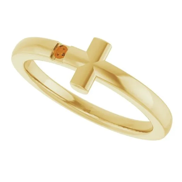 Youth Sideways Cross Ring Image 5 Boyd Jewelers Wesley Chapel, FL