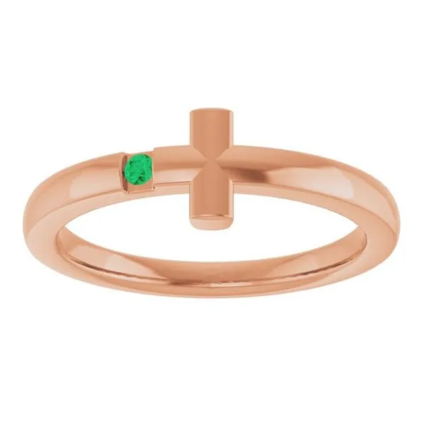 Youth Sideways Cross Ring Image 3 D'Errico Jewelry Scarsdale, NY