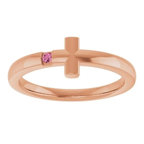 Youth Sideways Cross Ring Image 3 Arnold's Jewelry and Gifts Logansport, IN