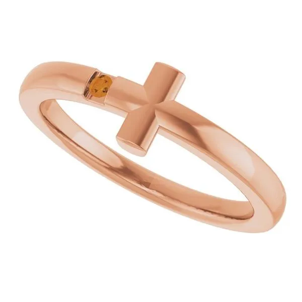 Youth Sideways Cross Ring Image 4 Boyd Jewelers Wesley Chapel, FL