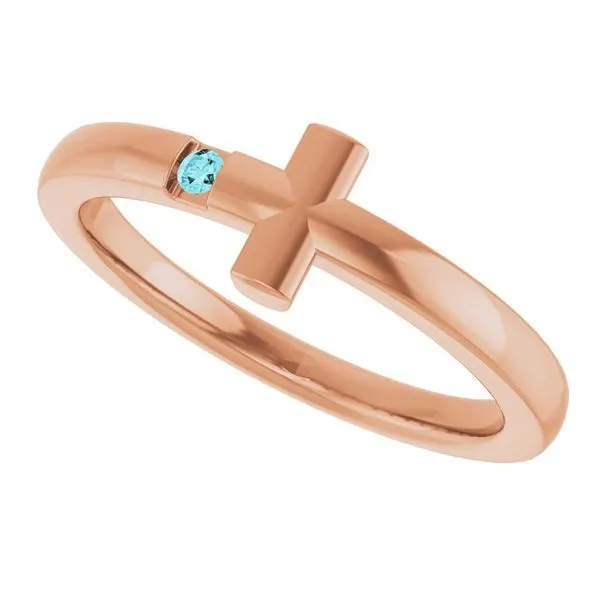 Youth Sideways Cross Ring Image 5 Hopman Jewelers Elkhart, IN