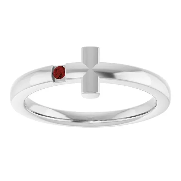 Youth Sideways Cross Ring Image 3 M. J. Thomas Jewelers, Ltd. Stratford, CT