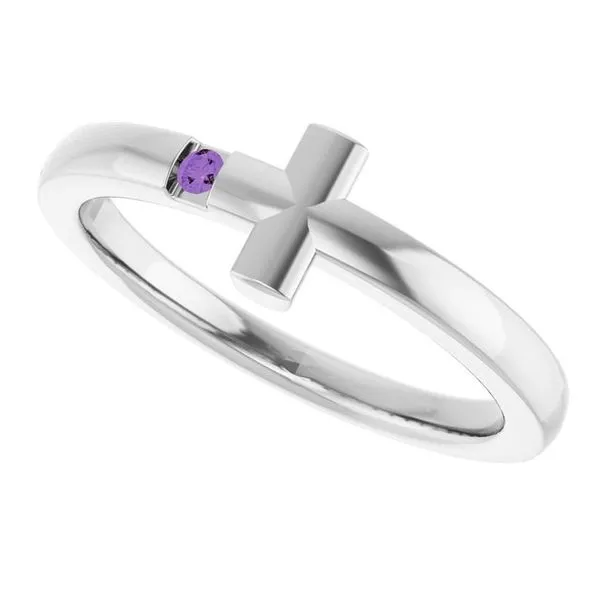 Youth Sideways Cross Ring Image 5 Jewelry Design Studio Jensen Beach, FL