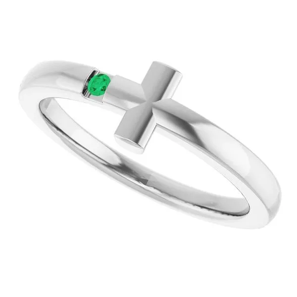Youth Sideways Cross Ring Image 4 James & Williams Jewelers Berwyn, IL