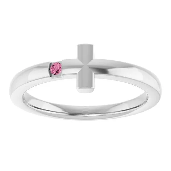 Youth Sideways Cross Ring Image 3 Jewelry Design Studio Jensen Beach, FL