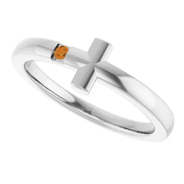 Youth Sideways Cross Ring Image 4 Diny's Jewelers Middleton, WI