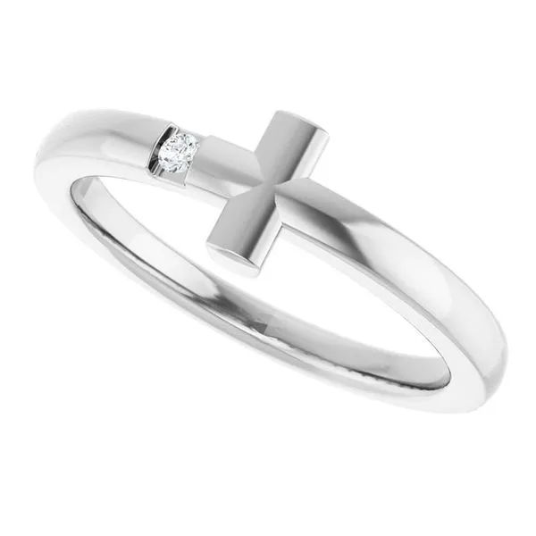 Youth Sideways Cross Ring Image 5 Hopman Jewelers Elkhart, IN