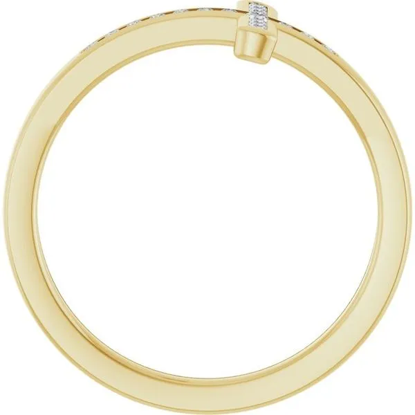 Sideways Cross Ring Image 2 Cherry Street Jewelers Tulsa, OK