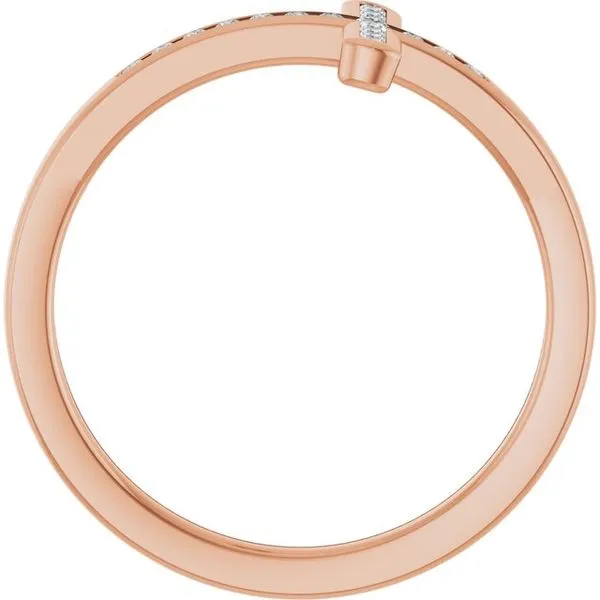 Sideways Cross Ring Image 2 Cherry Street Jewelers Tulsa, OK