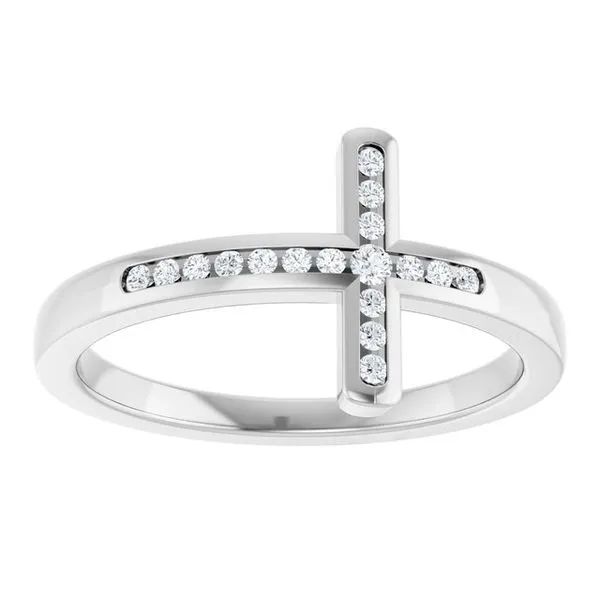 Sideways Cross Ring Image 3 Jewelry Design Studio Jensen Beach, FL