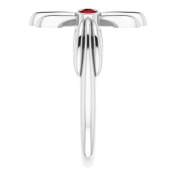 Sideways Cross Ring Image 4 Hopman Jewelers Elkhart, IN