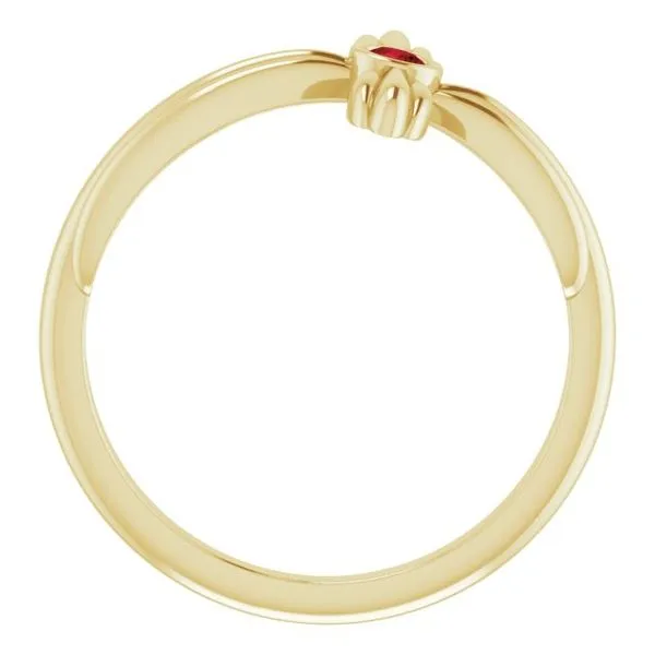 Sideways Cross Ring Image 2 Hopman Jewelers Elkhart, IN