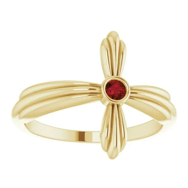 Sideways Cross Ring Image 3 Hopman Jewelers Elkhart, IN