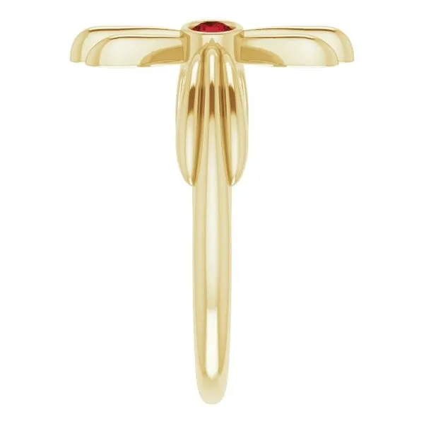 Sideways Cross Ring Image 4 J. Meredith Jewelers Delafield, WI