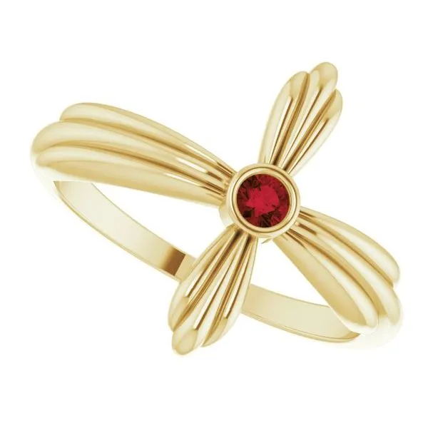 Sideways Cross Ring Image 5 J. Meredith Jewelers Delafield, WI