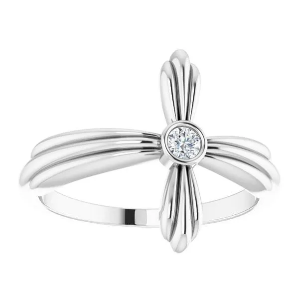 Sideways Cross Ring Image 3 D'Errico Jewelry Scarsdale, NY