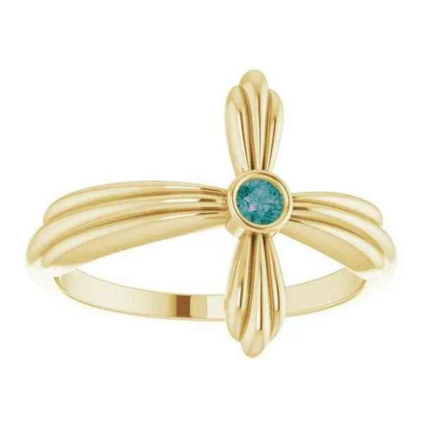 Sideways Cross Ring Image 3 Hopman Jewelers Elkhart, IN