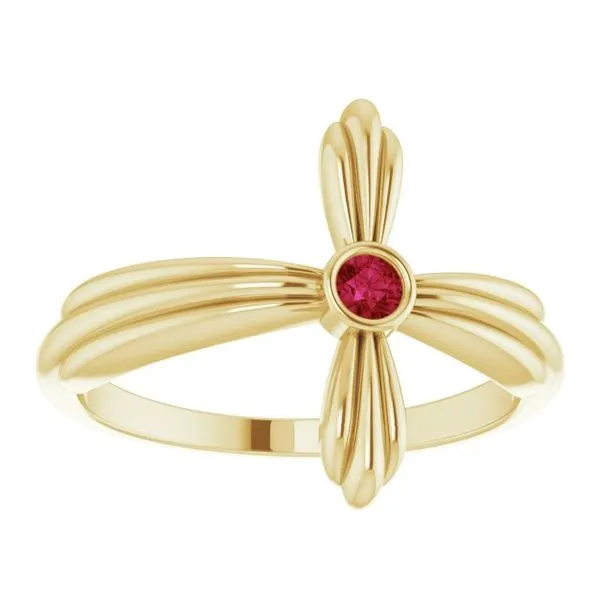 Sideways Cross Ring Image 3 Hopman Jewelers Elkhart, IN