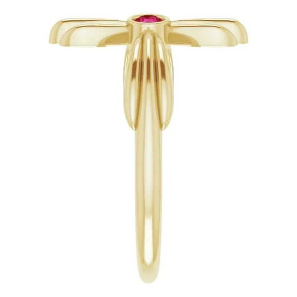 Sideways Cross Ring Image 4 Hopman Jewelers Elkhart, IN