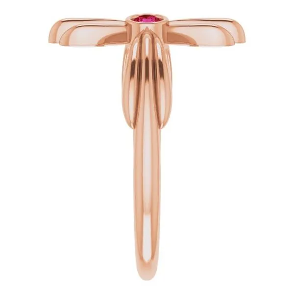 Sideways Cross Ring Image 4 Rick's Jewelers California, MD