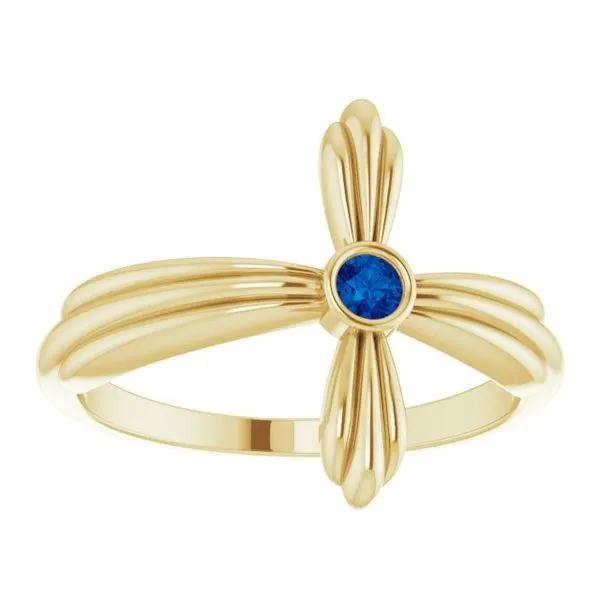 Sideways Cross Ring Image 3 Hopman Jewelers Elkhart, IN