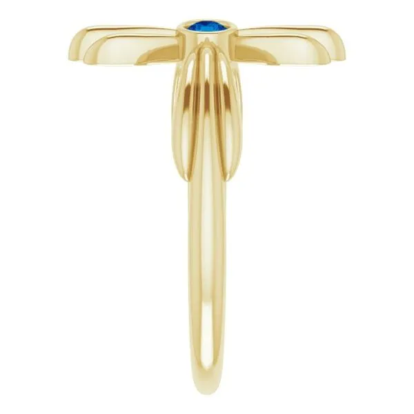 Sideways Cross Ring Image 4 J. Meredith Jewelers Delafield, WI