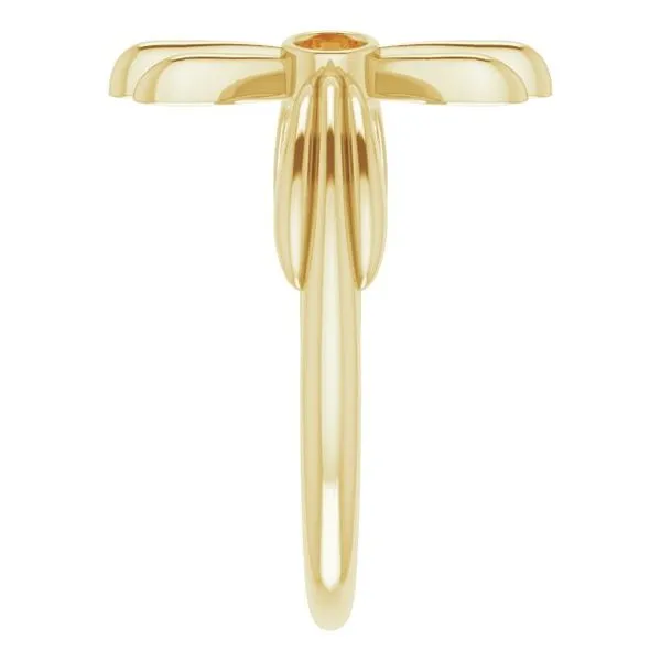 Sideways Cross Ring Image 4 Diny's Jewelers Middleton, WI