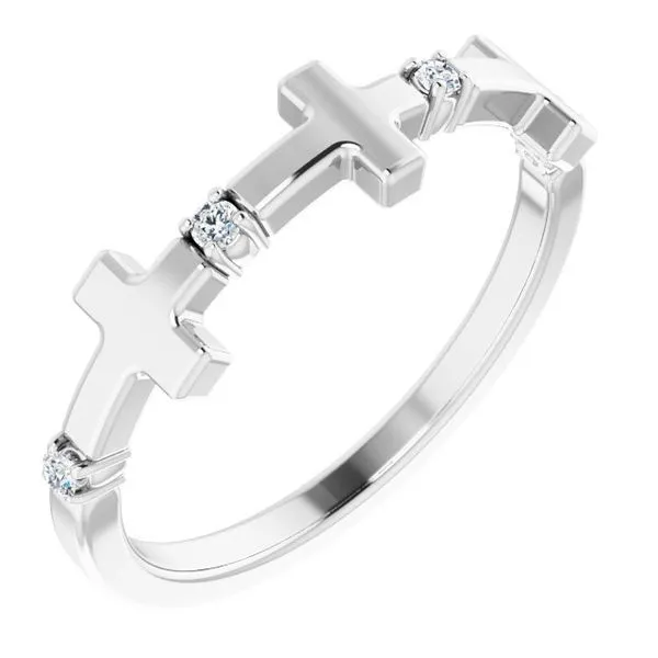 Accented Cross Ring Jewelry Design Studio Jensen Beach, FL