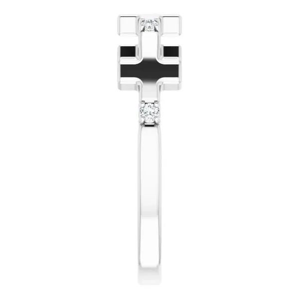 Accented Cross Ring Image 4 Milan's Jewelry Inc Sarasota, FL