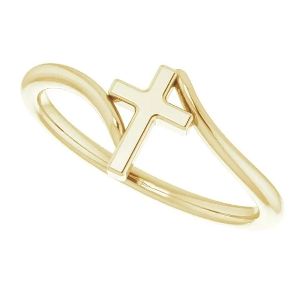 Cross Bypass Ring Image 5 Jewelry Design Studio Jensen Beach, FL