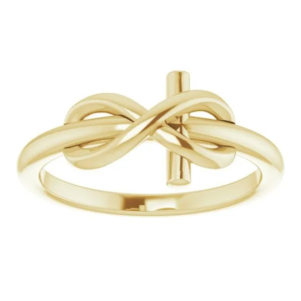 Infinity-Inspired Cross Ring Image 3 Rasmussen Jewelers Spanish Fork, UT