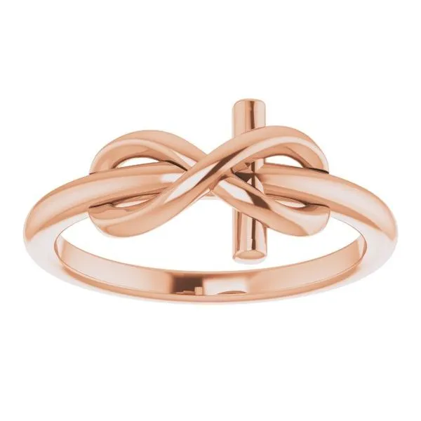 Infinity-Inspired Cross Ring Image 3 Rasmussen Jewelers Spanish Fork, UT