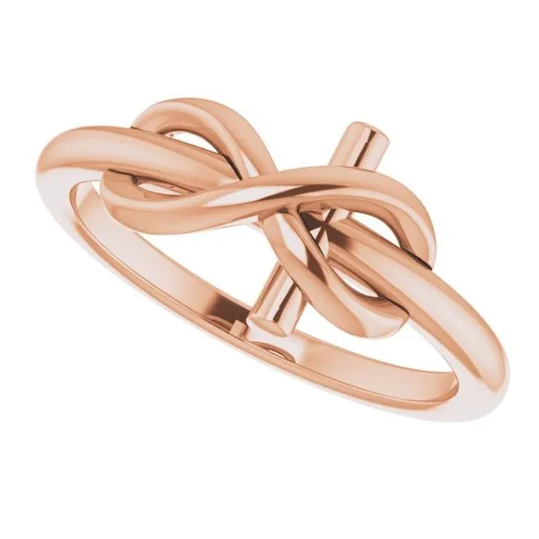 Infinity-Inspired Cross Ring Image 5 Hopman Jewelers Elkhart, IN